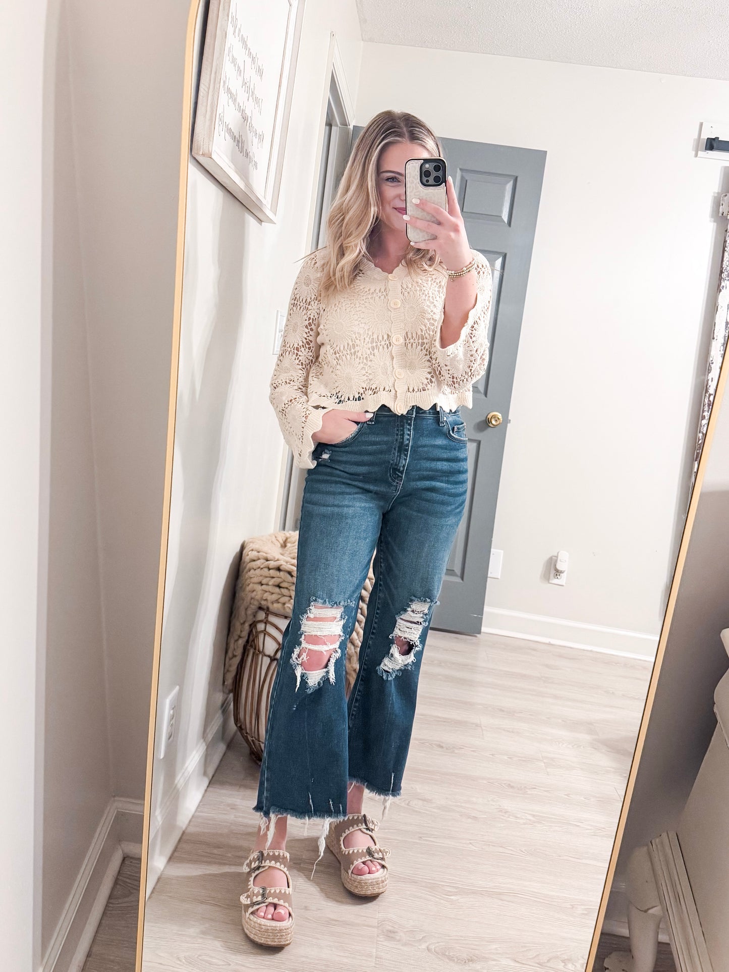 Scalloped Crochet Sweaters