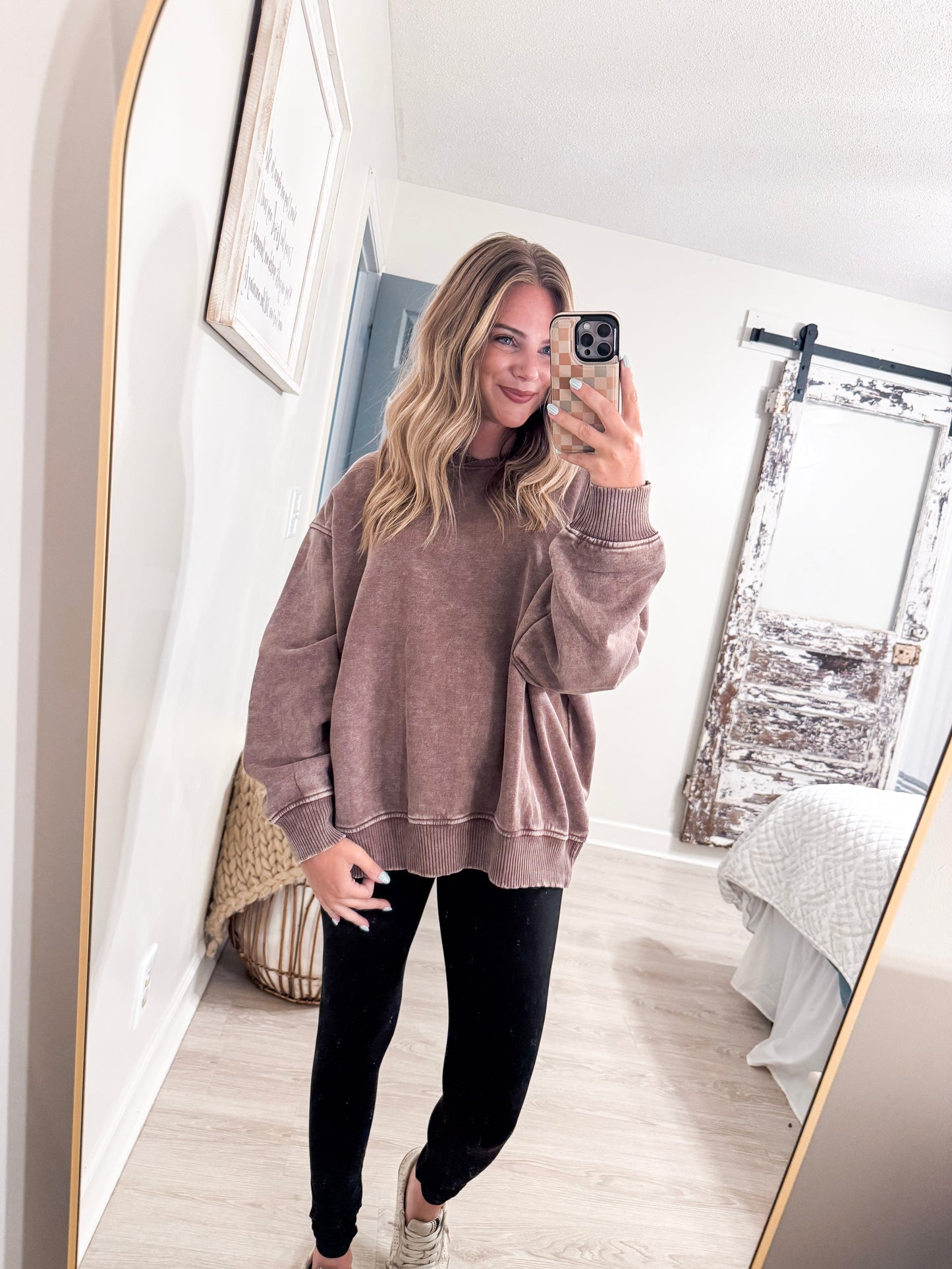 Brown Acid Oversized Sweatshirt