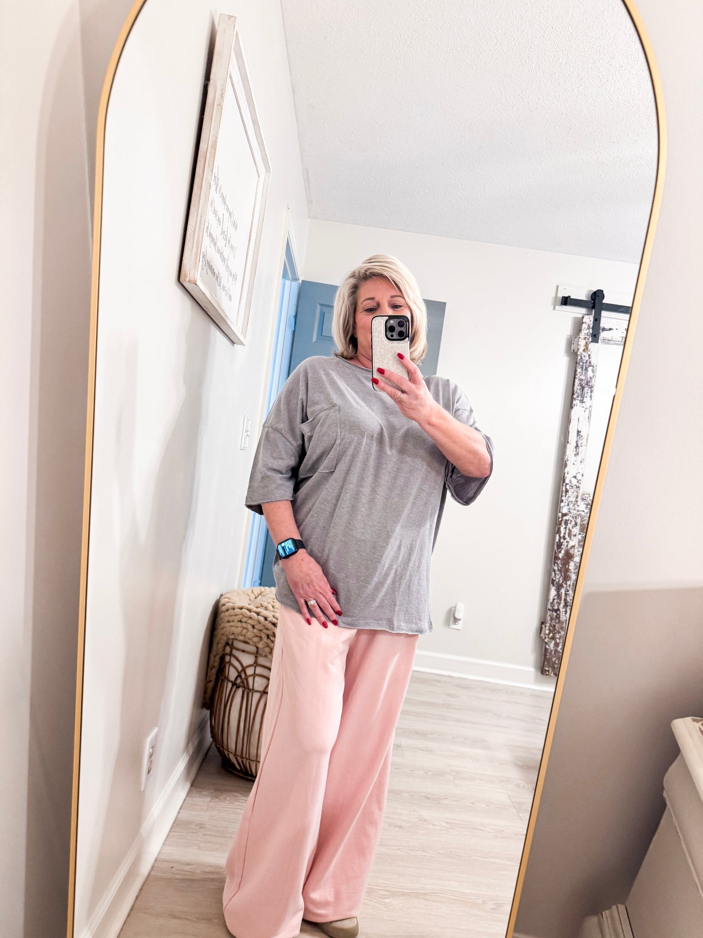 Curvy Oversized Raw Edge Top