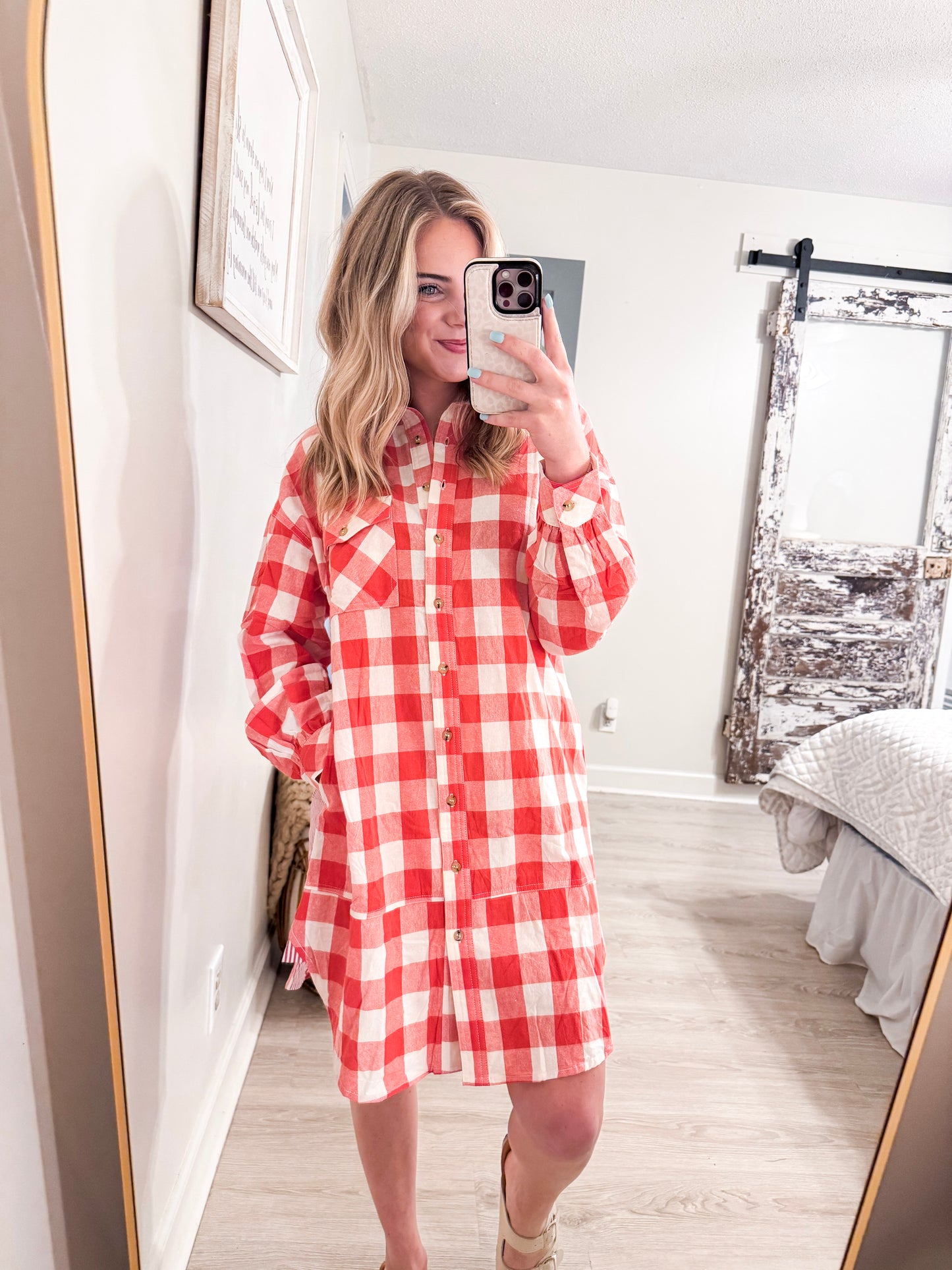 Red Plaid Dress