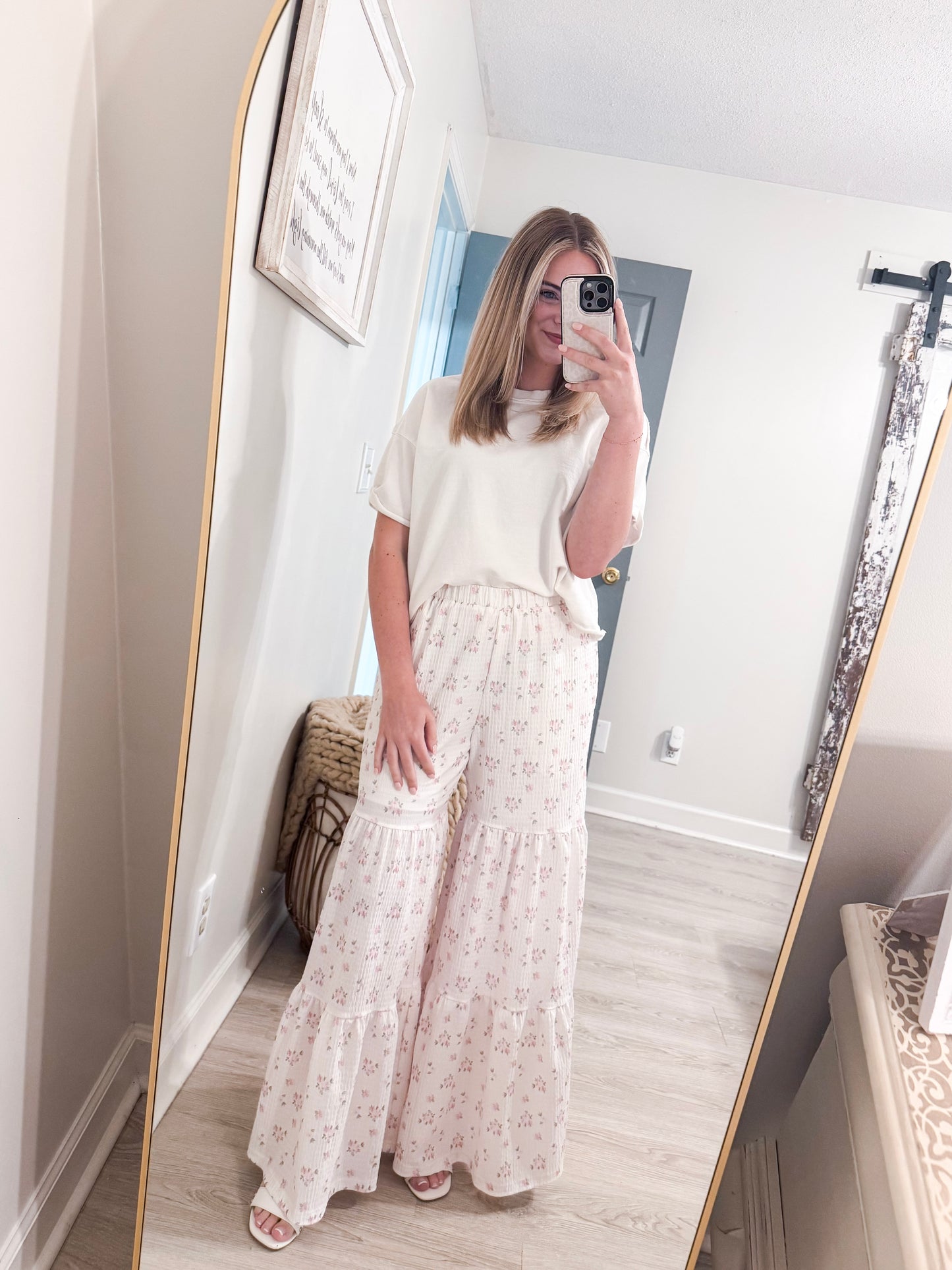 Floral Wide Leg Pants