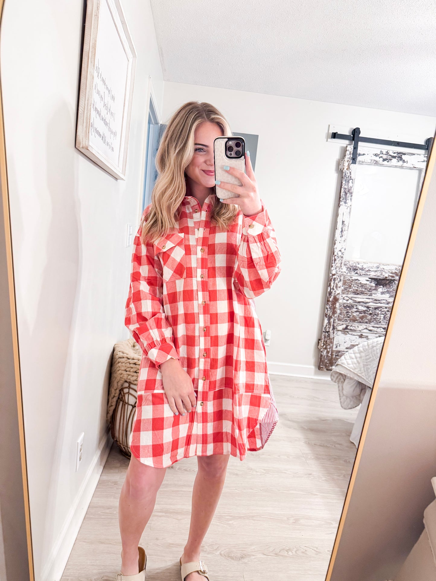 Red Plaid Dress