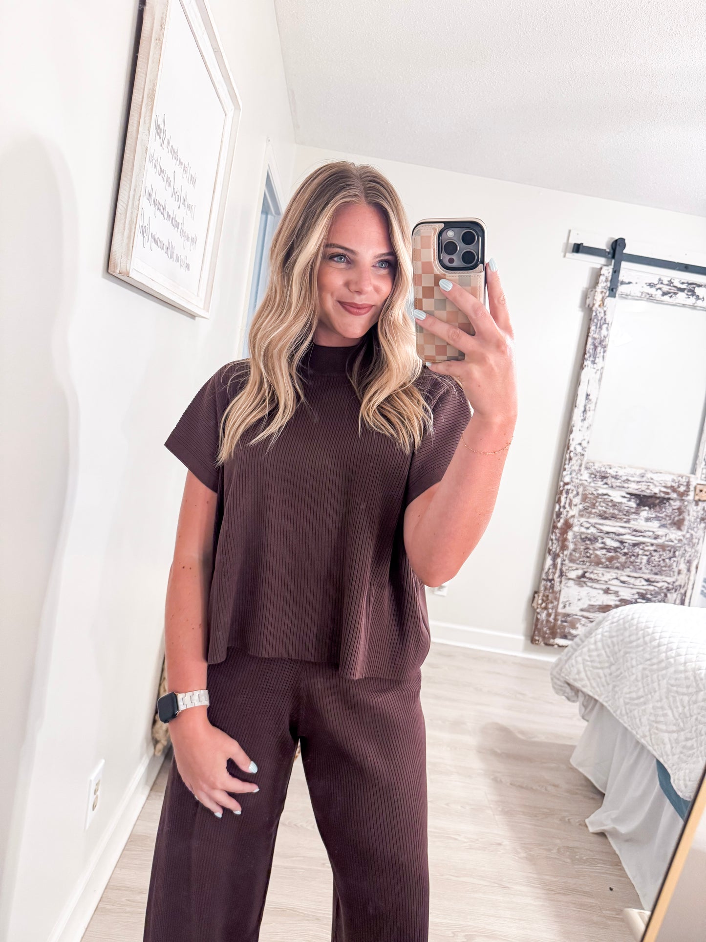 Brown Pants Set