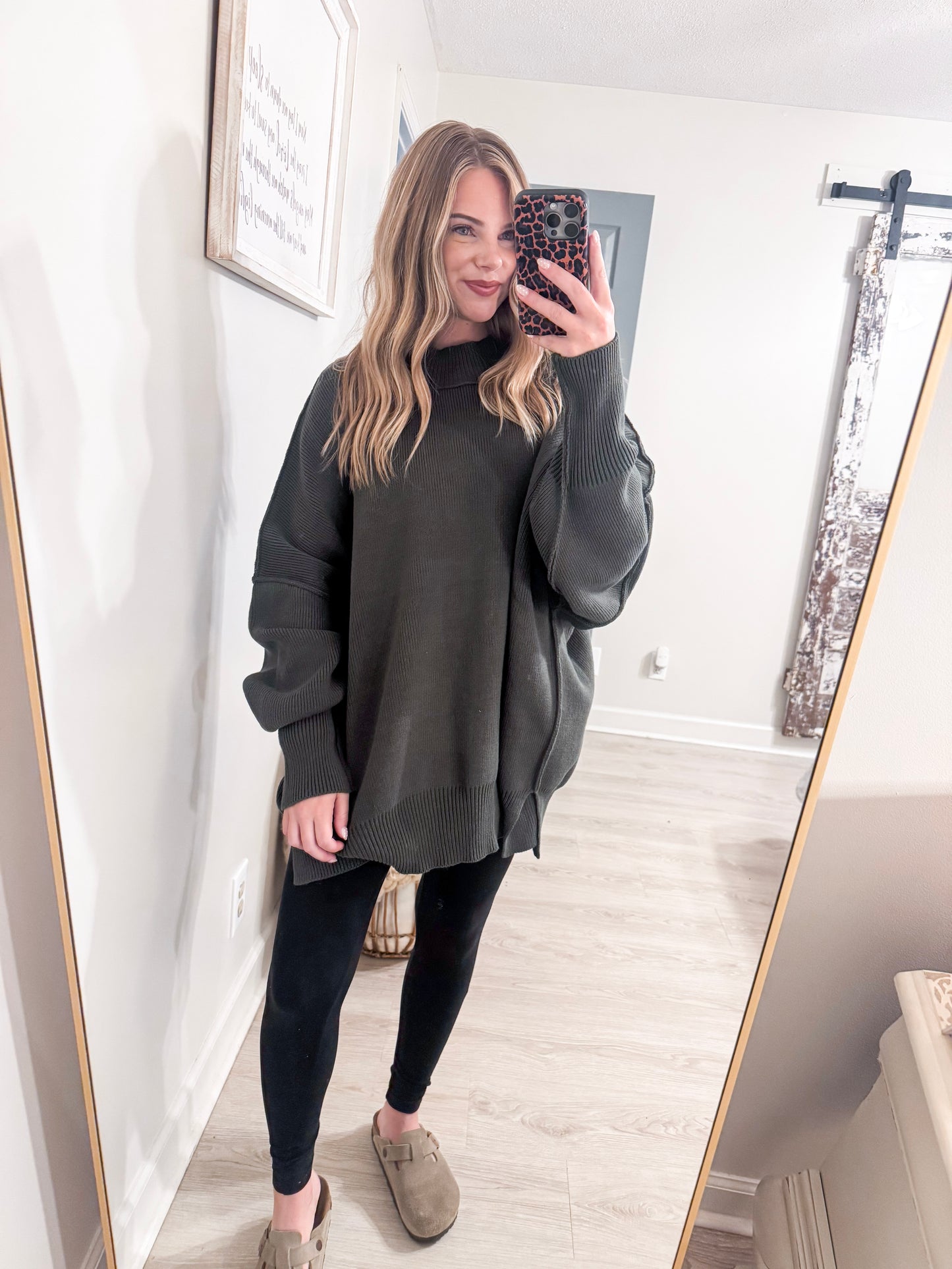 Oversized Ribbed Curvy Sweater