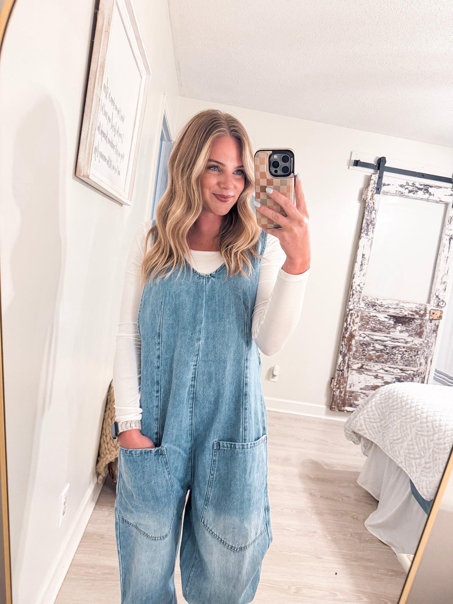 Denim Adjustable Overalls