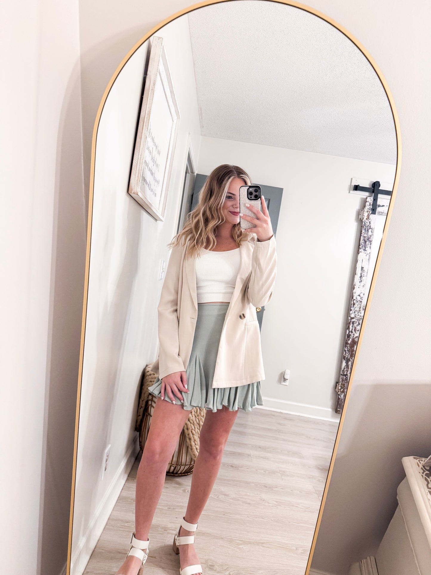 Sage Mini Skort