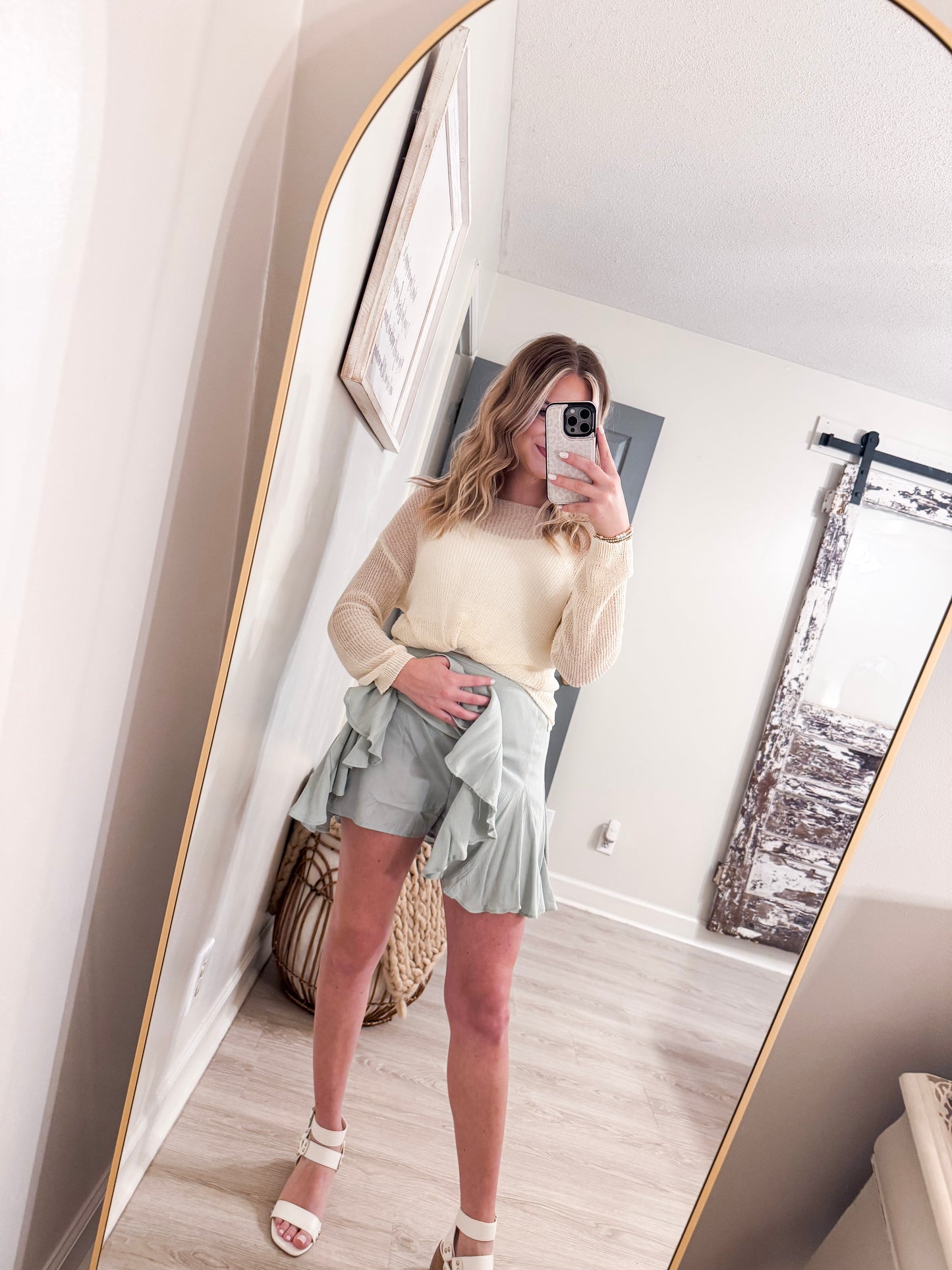 Sage Mini Skort