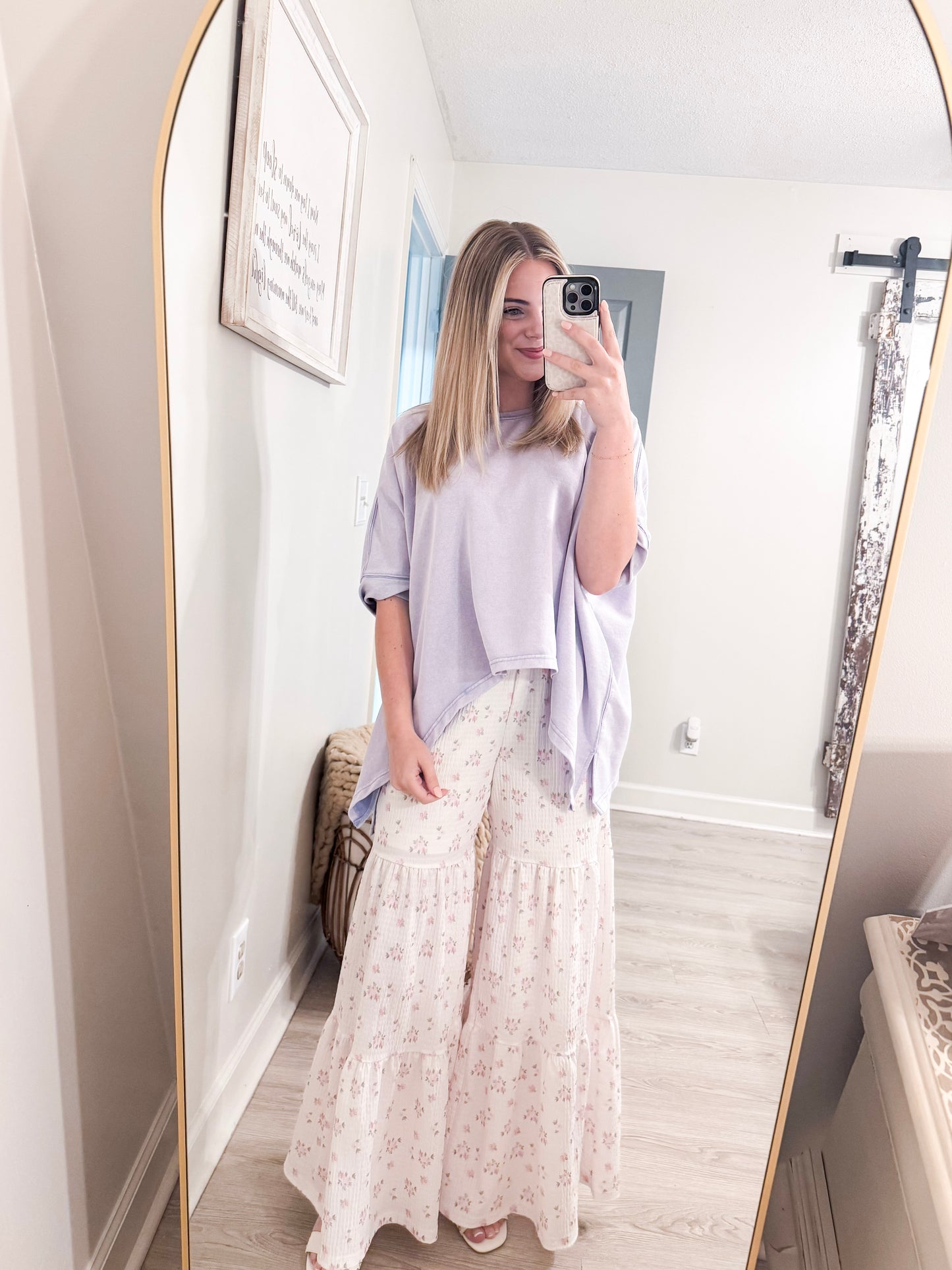 Floral Wide Leg Pants
