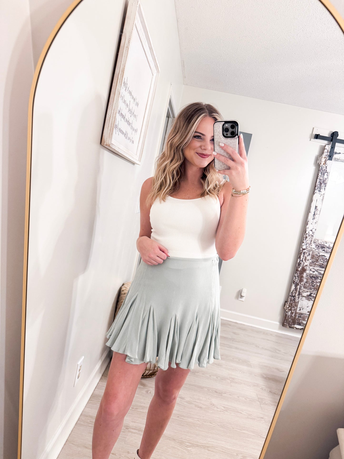 Sage Mini Skort