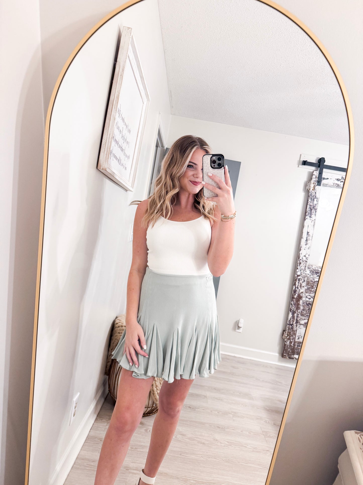 Sage Mini Skort