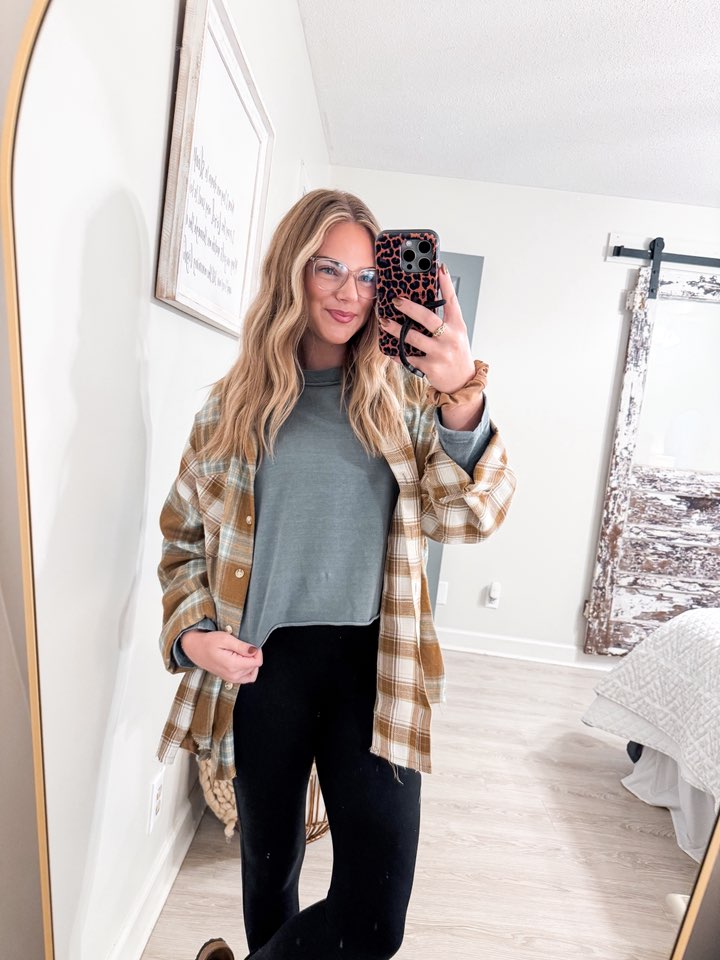 Ash Jade Cropped Long Sleeve Tee