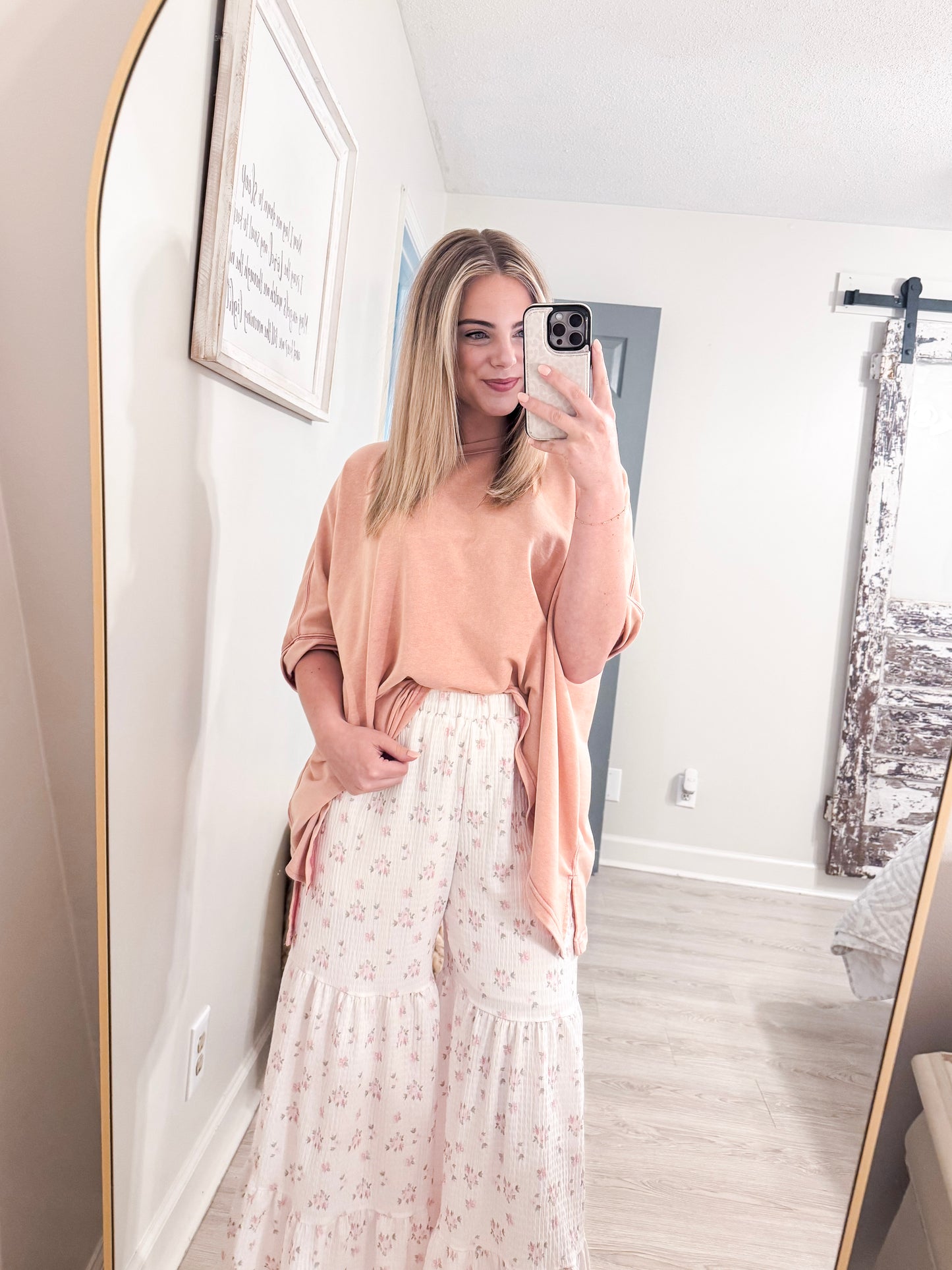 Floral Wide Leg Pants