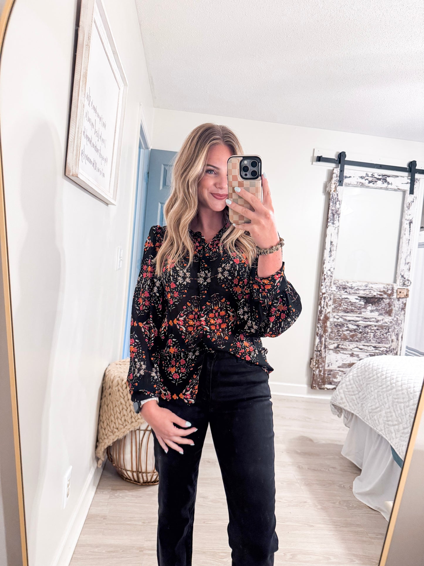 Black Strawberry Blouse