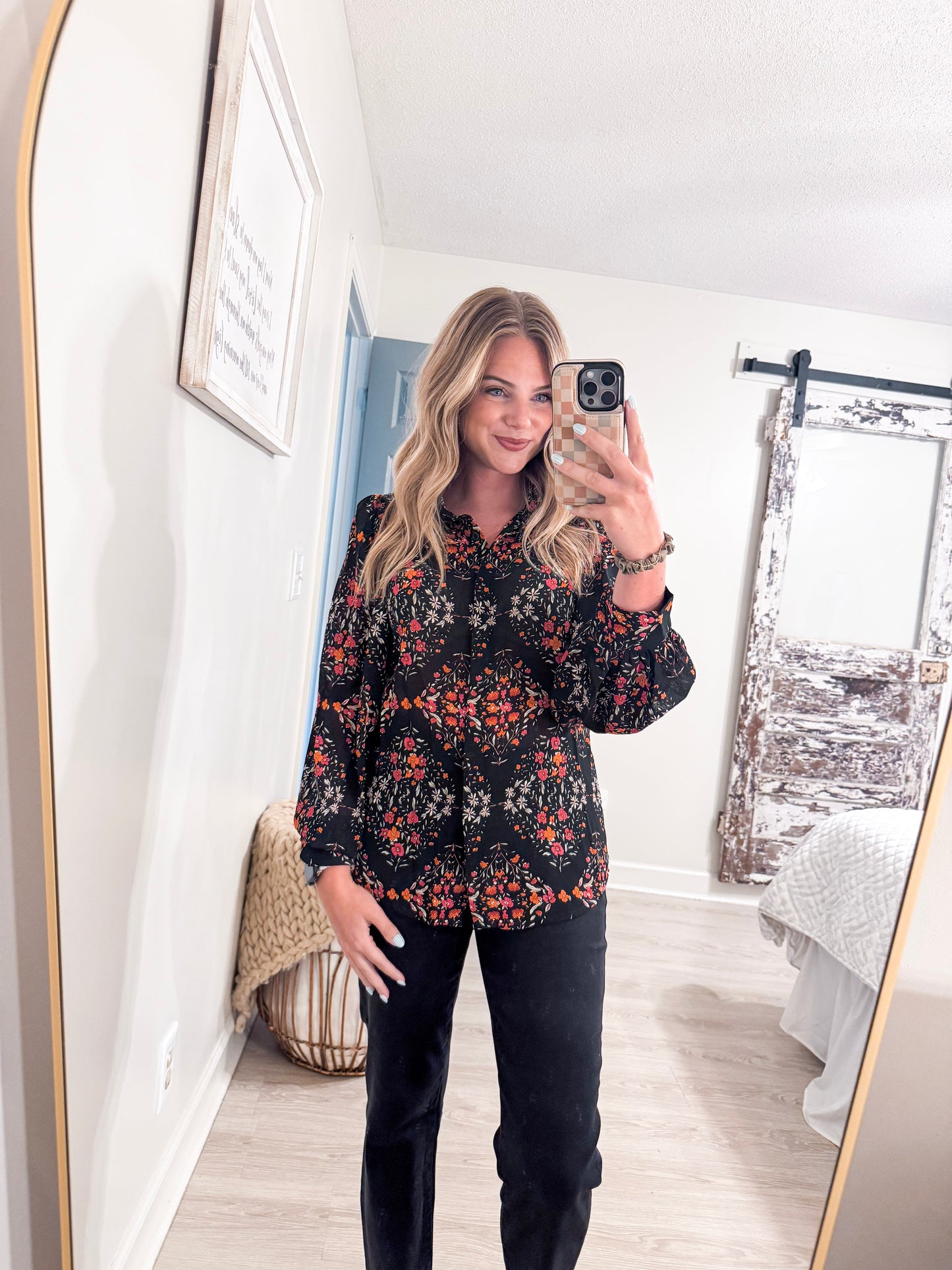 Black Strawberry Blouse