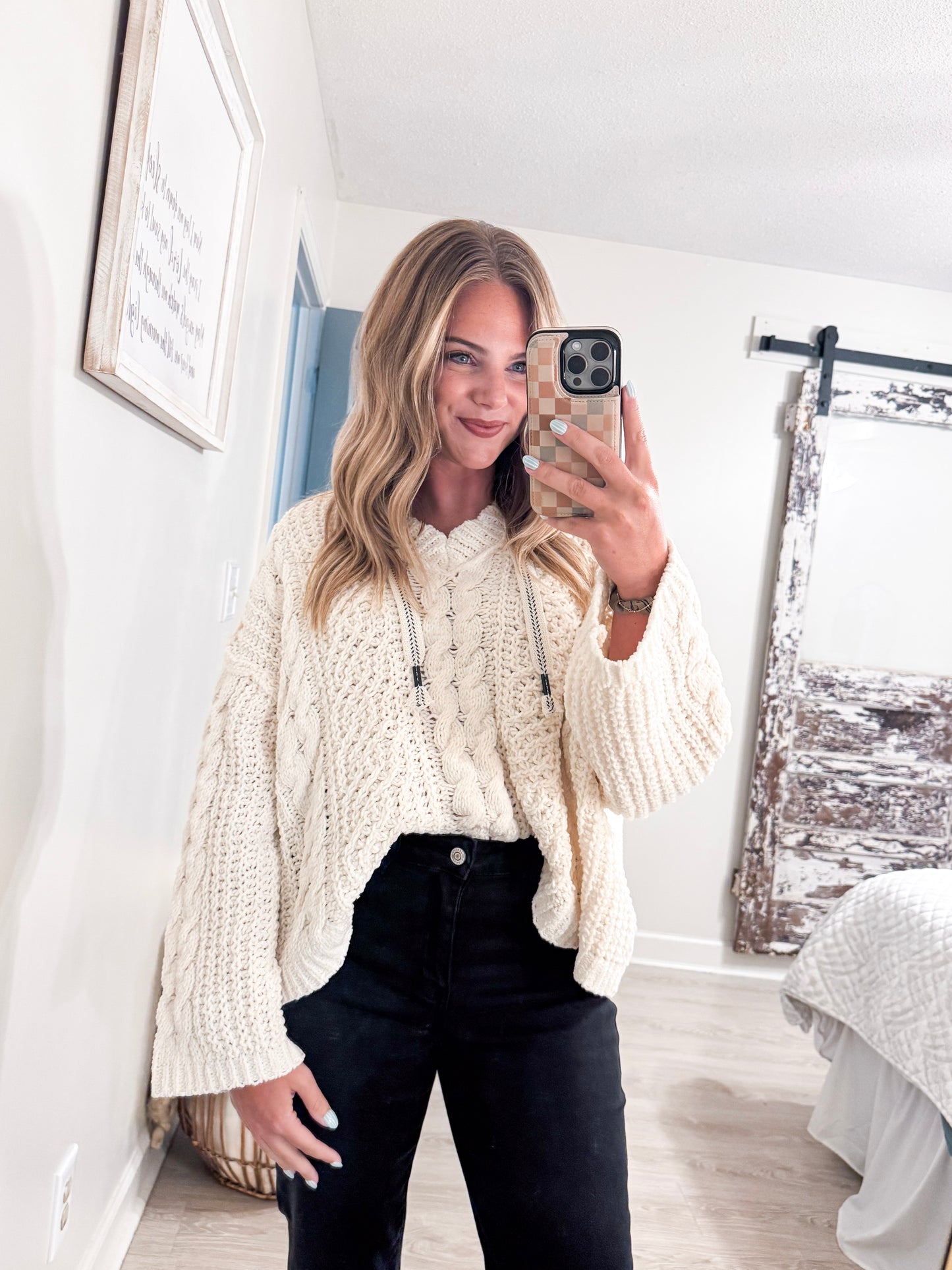 Hooded Knit Sweater