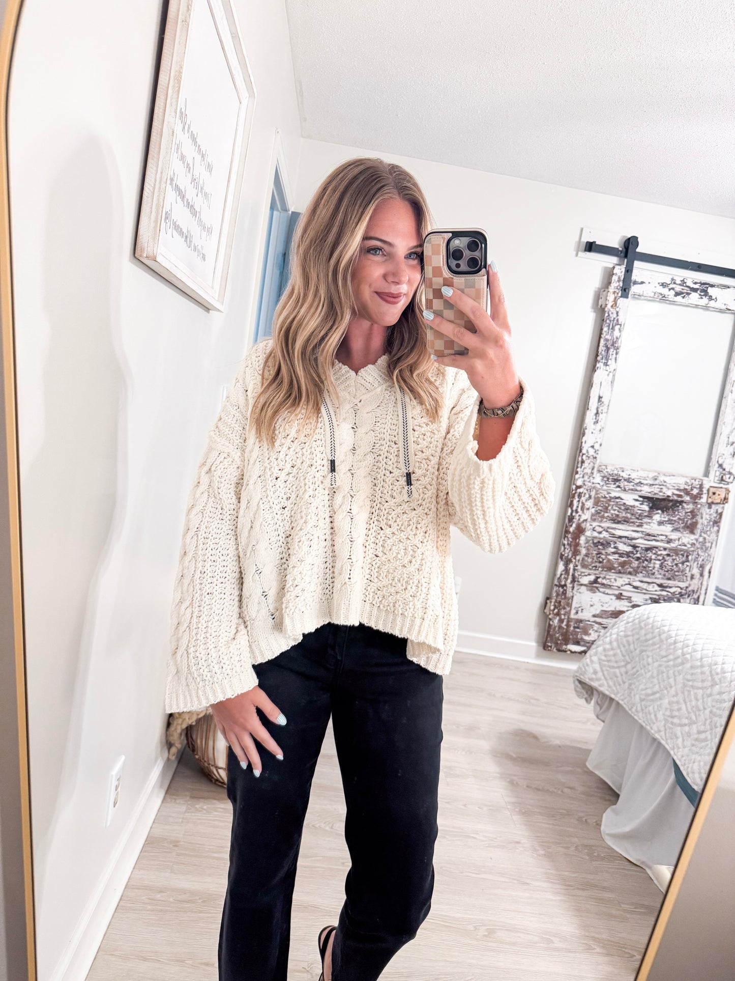 Hooded Knit Sweater