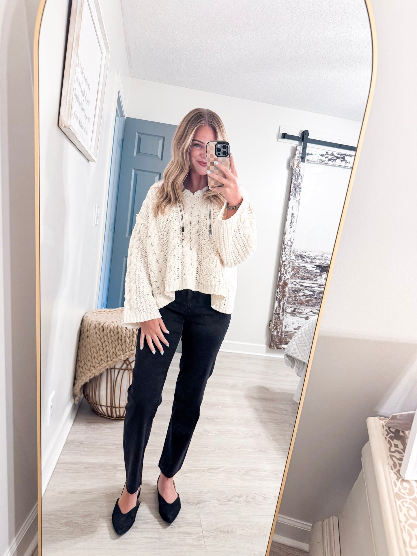 Hooded Knit Sweater