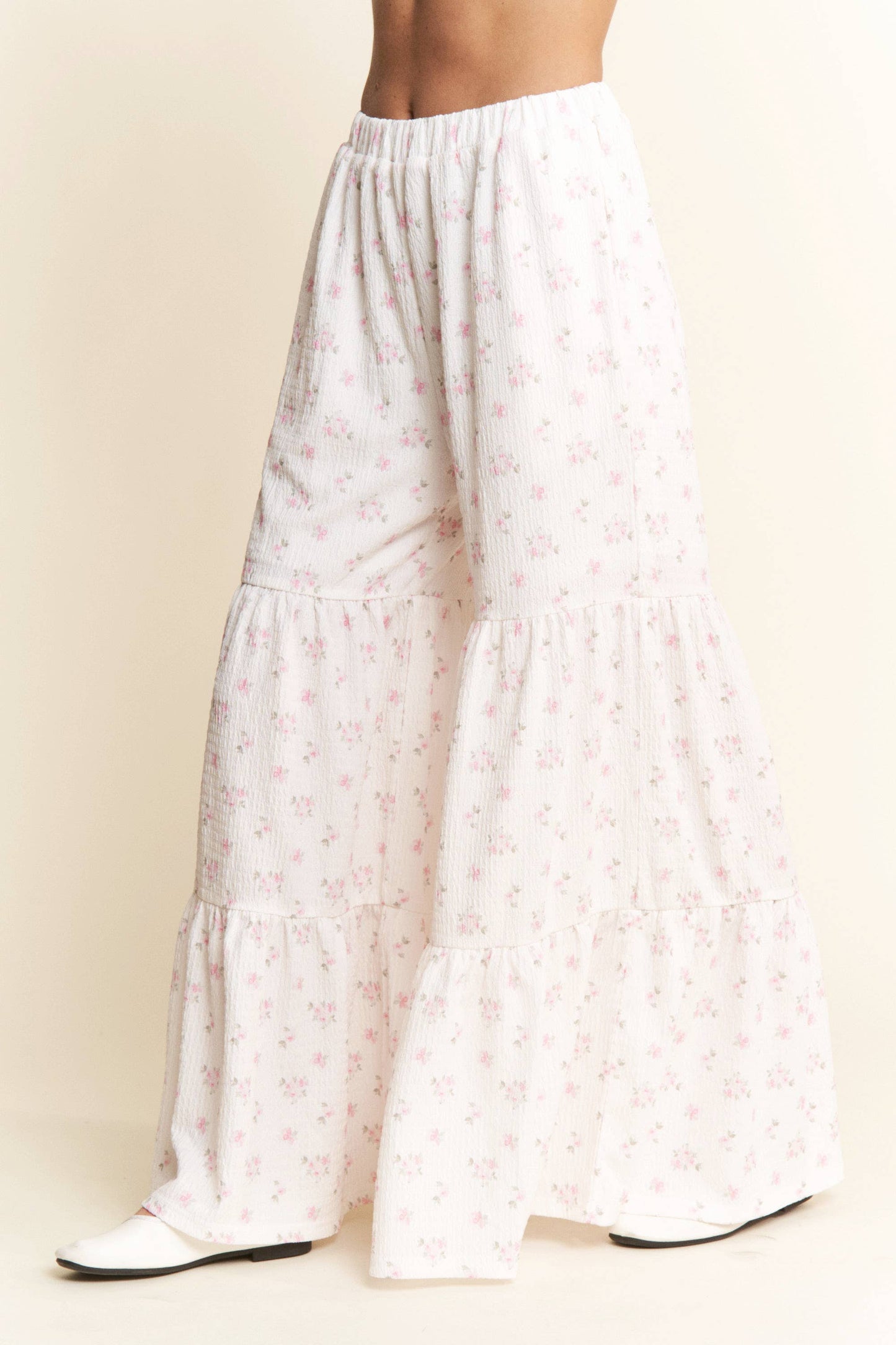 Floral Wide Leg Pants