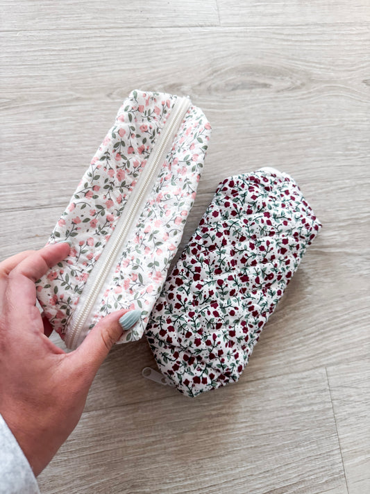 Floral Cosmetic Bags