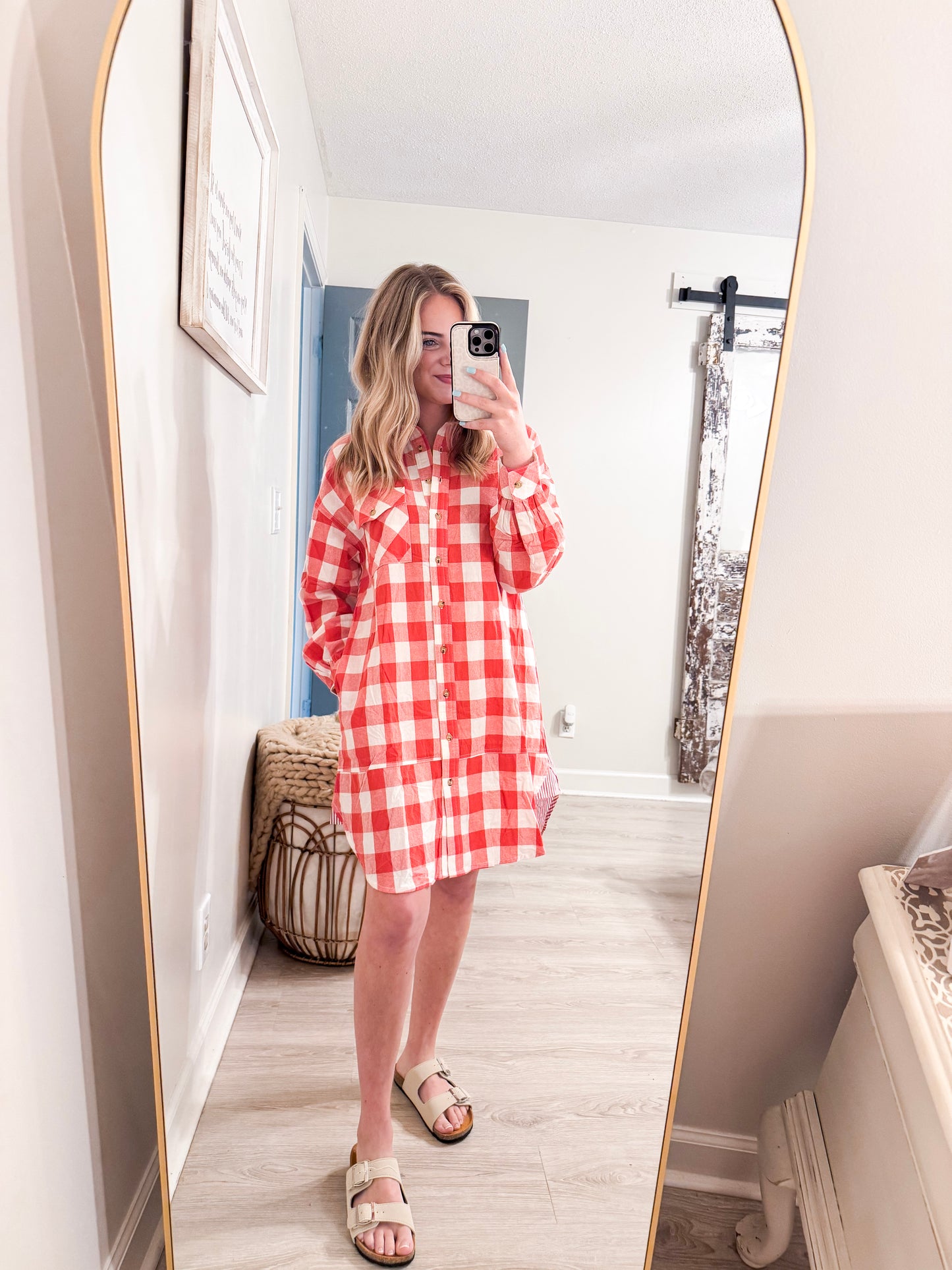 Red Plaid Dress
