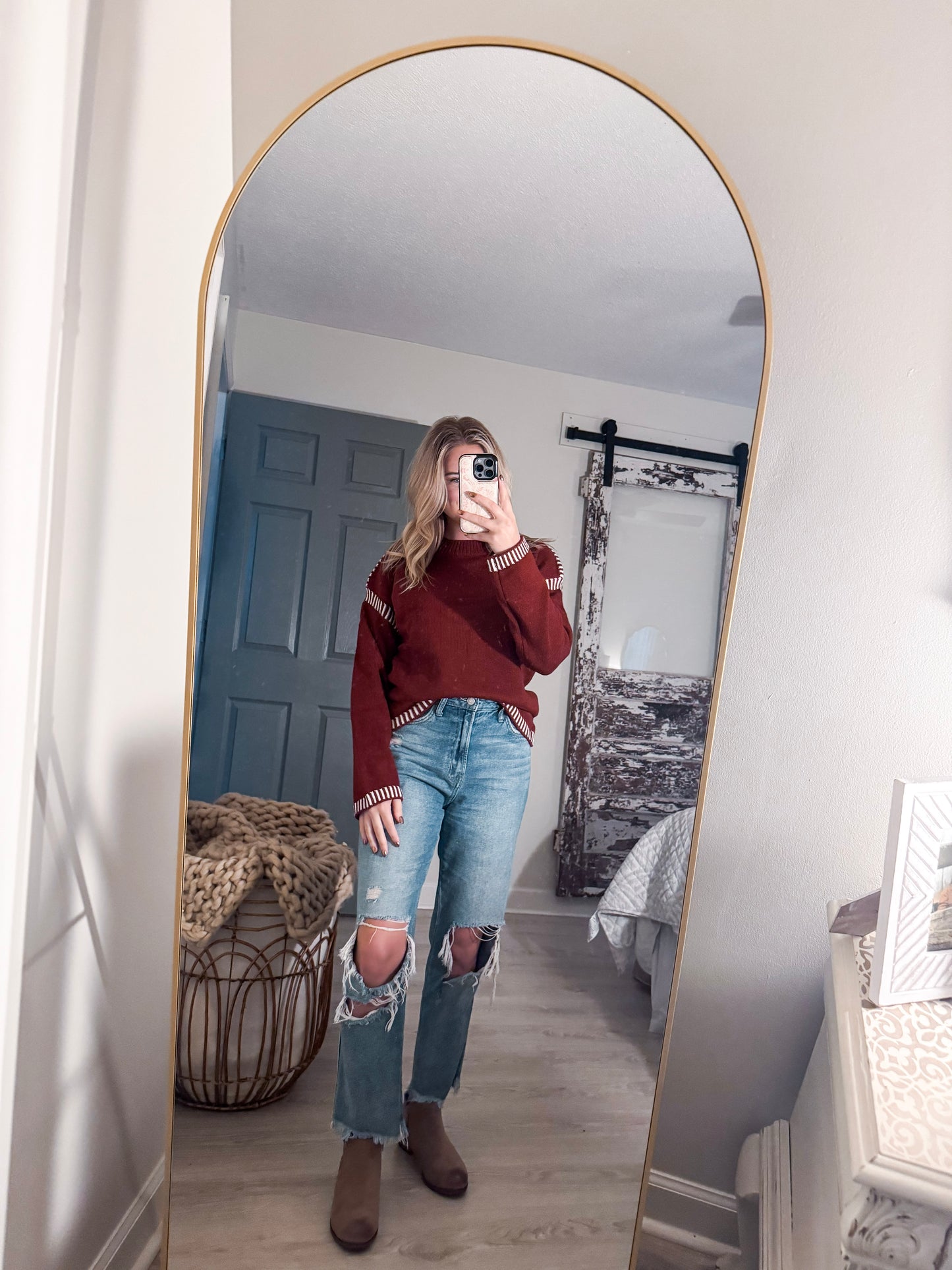 Deep Red Sweater