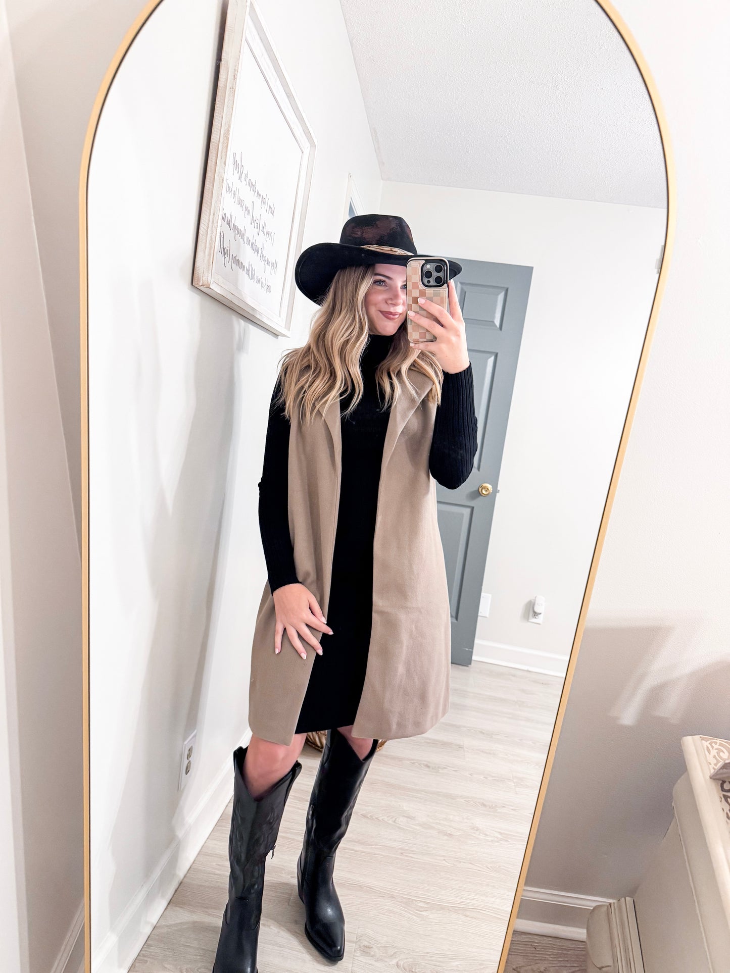Sleeveless Notched Collar Soft Open Vest