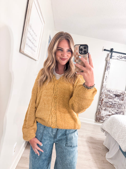 Light French Button Cardigan