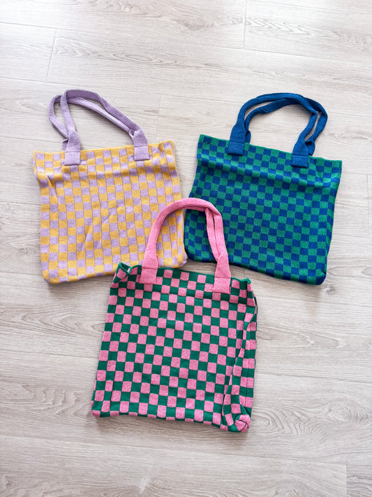 Checkered Overnight Bag