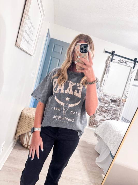Texas Acid Washed Tee