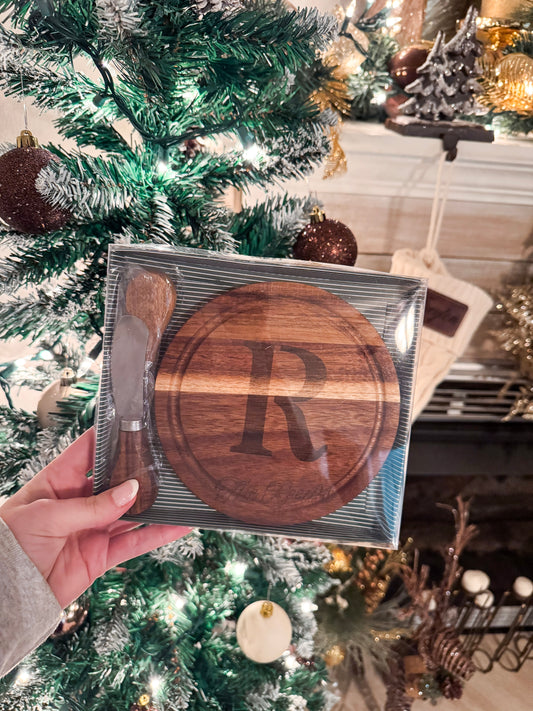 Personalized Circle Cheese Board